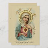 condoleances bedankkaart (Voorkant / Achterkant)