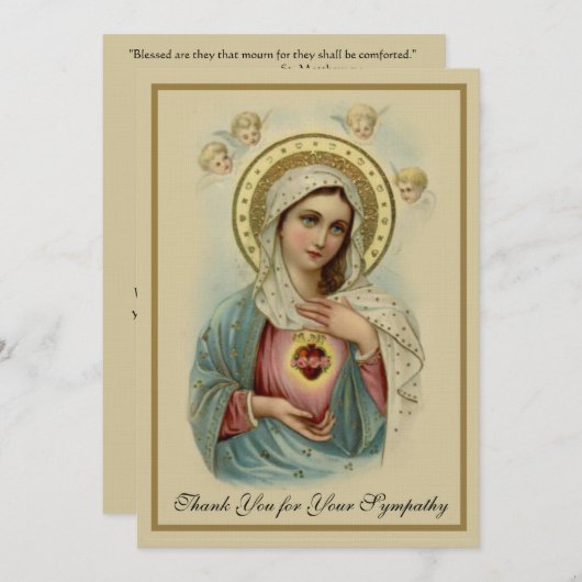 condoleances bedankkaart (Voorkant / Achterkant)