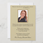 condoleances bedankkaart (Achterkant)