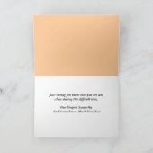 Condoléances / Carte de sympathie (Intérieur)