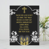 Condoleances Christelijke berichten (Staand voorkant)