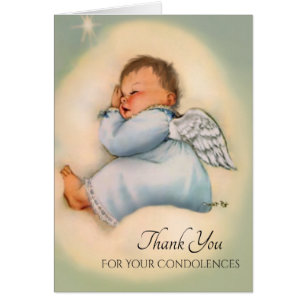 Condoléances de Merci d'ange de bébé