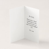 condoléances de sympathie noire florale (Inside)