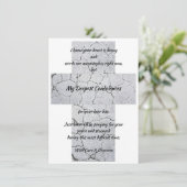 Condoléances les plus profondes carte de voeux pla (Debout devant)