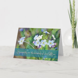 Condoléances pour le décès de votre maman - Carte