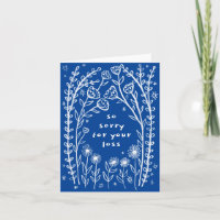 Condoleances Sorry Wildflower Bloemen Schets Doodl