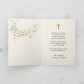 Condolence Sympathie Merci catholique Crucifix (Intérieur)