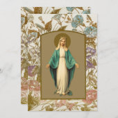 Condolence Sympathie Merci Catholique Marie (Devant / Derrière)