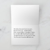 condolence Verse Kaart (Binnen)