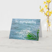 condolence Verse Kaart (Gele Bloem)