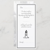 Condolences card (Voorkant / Achterkant)
