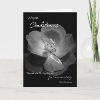 Condolences - Immortality Kaart