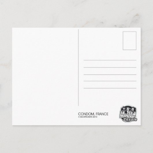 Condom - Carte postale (Dos)