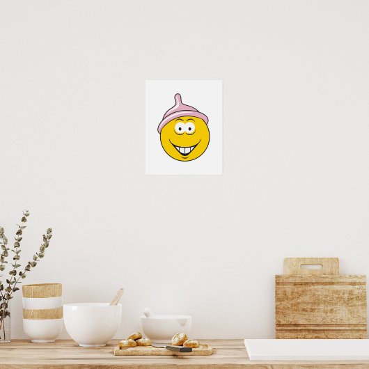 Condom Face Poster (Keuken)