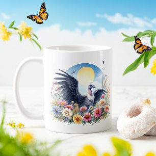 Condor d'aquarelle de printemps - Mug d'enfant