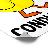 Conducktor Funny Duck Music Pun Orchestra Design  Poster (Hoek)