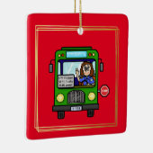 Conducteur de bus femme ornement de Noël (Droite)