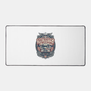 Conducteur de bus scolaire patriotique