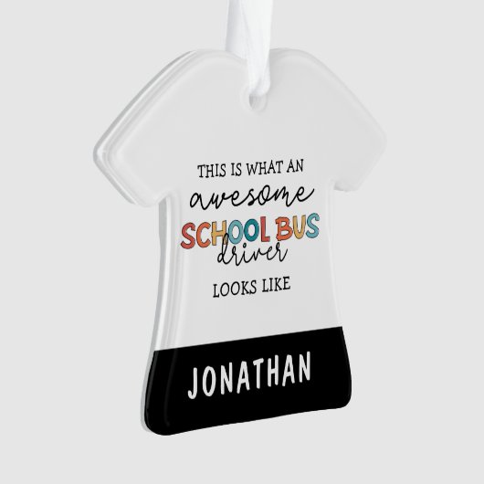 Conducteur de bus scolaire personnalisé Appréciati (devant)