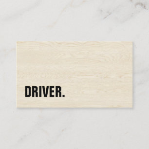 Conducteur de carte de visite en bois minimaliste