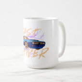 CONDUCTEUR RAPIDE - TASSE À CAFE bleue (Devant droit)