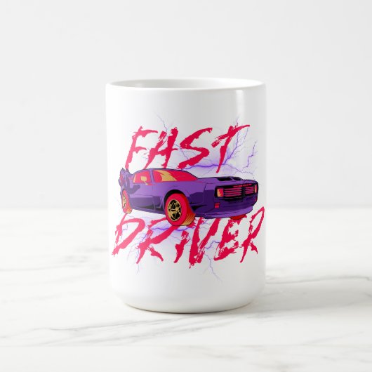 CONDUCTEUR RAPIDE - tasse à café violette (Centre)