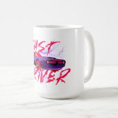 CONDUCTEUR RAPIDE - tasse à café violette (Devant droit)