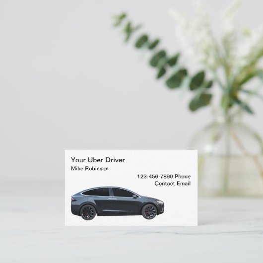 Conducteur Uber Conception Carte de visite simple (Debout devant)