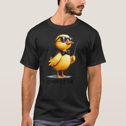 Conductor, Funny Duck Quote T-shirt (Voorkant)