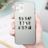 conductor-muziek-silhouette sticker (Telefoon)