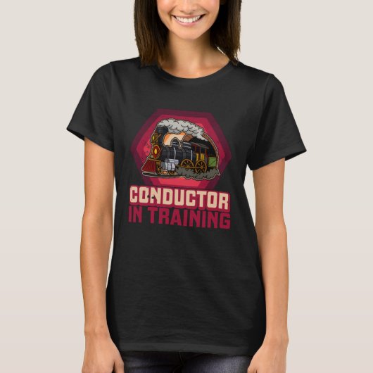 Conductor railroad Model station Railway worker  5 T-shirt (Voorkant)