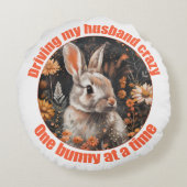 Conduire Mon Mari Dingue... Coussin de lapin (Dos)