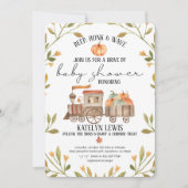 Conduire par Baby shower Citrouille Invitation ave (Devant)