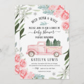 Conduire par Baby shower d'hiver Invitation avec C (Devant / Derrière)