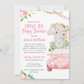 Conduisez par Baby shower Invitation pour les bébé (Devant)