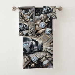 Conduite de Sportscar Art Déco Diamanté