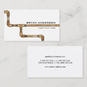 Conduite d'eau mettant d'aplomb le carte de visite (Devant / Derrière)