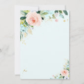 Conduite éléphante par Baby shower Invitation Rose (Dos)