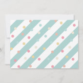 Conduite Festive Par Baby shower Parade Invitation (Dos)