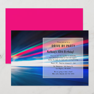 Conduite par Anniversaire Invitation de fête