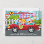 Conduite par Anniversaire Parade Invitation (Devant)