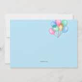 Conduite par Anniversaire Parade Invitation (Dos)