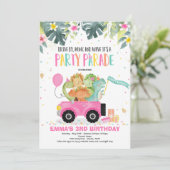 Conduite Par Anniversaire Parade Invitation Dinosa (Debout devant)