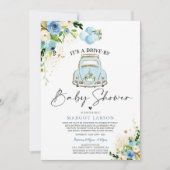 Conduite par Baby shower Invitation Douche Florale (Devant)