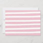 Conduite Par Baby shower Invitation Douche Florale (Dos)