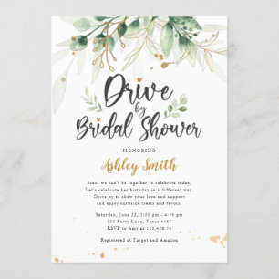 Conduite Par Bridal Douche Invitation Végétale Dou