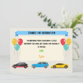 Conduite par Carte de remerciements d'anniversaire (Debout devant)