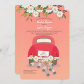 Conduite Par Des Invitations De Douche Bridal (Devant / Derrière)