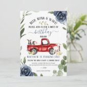 Conduite Par Ferme Invitation Anniversaire (Debout devant)