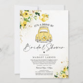 Conduite par une averse nuptiale Invitation Floral (Devant)